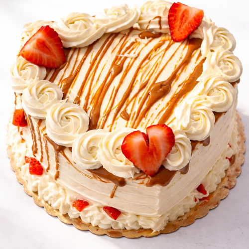 Strawberry Heart Cake