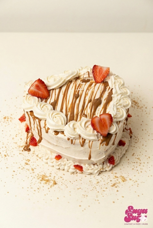 Strawberry Heart Cake