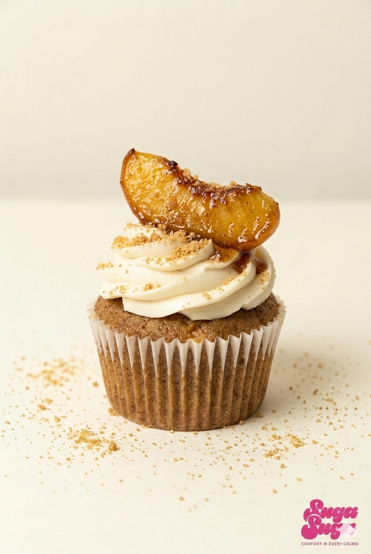 Peach Cobbler Cupcake