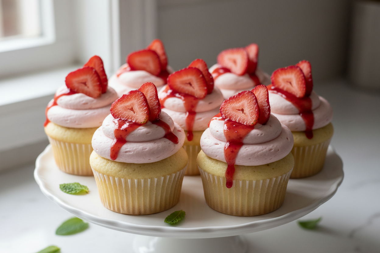 Strawberry Shortcake Cupcake